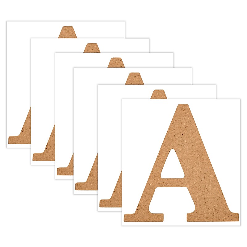 Plaid MDF Letters, 5", Brown Oxide, 12/Pack (PDE63554-12) image 1