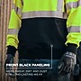 Ergodyne GloWear 8311BK High Visibility Long Sleeve Black Bottom Hooded Sweatshirt, ANSI Type R Class 3, Lime, 5X (22879)~#|#~3C40190E-649D-4510-A6444BB9AAE1A207_sc7