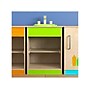 Flash Furniture Bright Beginnings 2-Section Children's Kitchen Sink with Integrated Storage, Brown/Green (MK-ME03515-GG)~#|#~3C4239CB-D0C8-40B0-AE0407F9155A0262_sc7