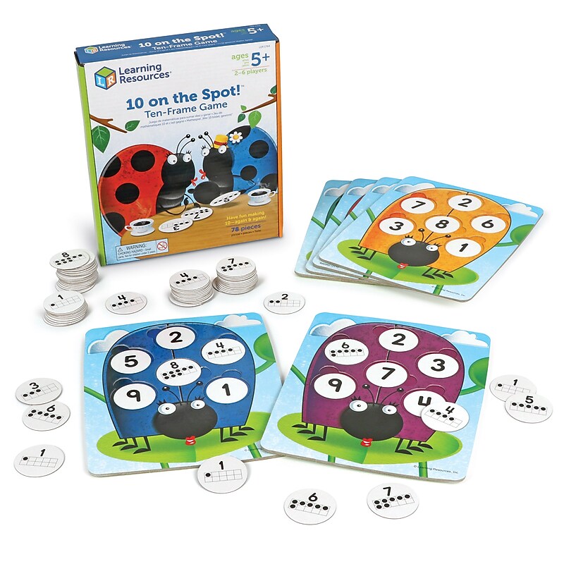 Learning Resources 10 on the Spot! Ten Frame Game image 1