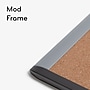 U Brands MOD Cork Bulletin Board, Black and Gray Frame, 20" x 16" (390U00-01)~#|#~3C48995E-FD06-4122-8E90F5C5F156EE94_sc7