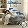 Sealy Bala Faux Fur Foam Bean Bag Chair, Grey (59939)~#|#~3C4A71B7-7185-47BF-96EBE707941D244B_sc7