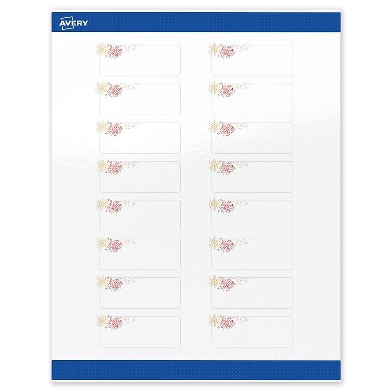 Avery Rectangle Multipurpose Labels, 1" x 2-5/8", White, 160/Pack (19479370427) image 1