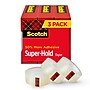 Scotch Super-Hold Transparent Clear Tape Refill, 0.75" x 22.22 yds., Clear, 3 Rolls/Pack (700S3)~#|#~3C4EDA7E-7A07-4D16-9D7EB62A2CCF9529_sc7