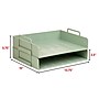 Staples Plastic Side Loading Stackable Letter Tray, Letter Size, Sage Green, 2/Pack (ST63885)~#|#~3C4F9546-1734-4D93-912A4DBB09A39C2E_sc7
