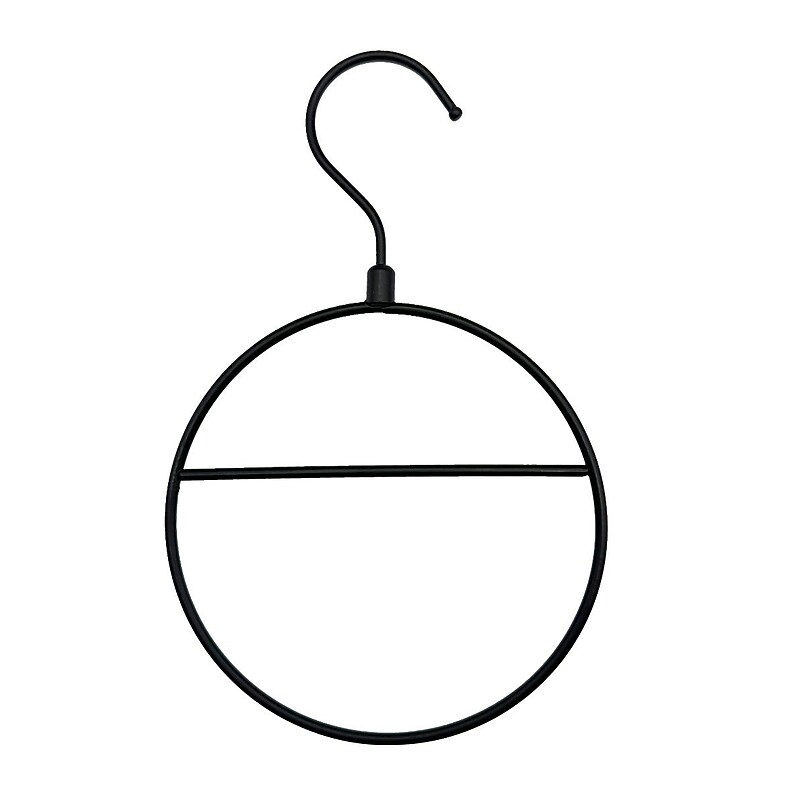 Nahanco Metal Clothes Hangers, Black, 10/Carton (AHLFMB10) image 1