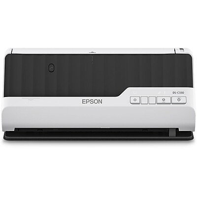 Epson DS-C330 Compact  USB Duplex Document Scanner, Black, White (B11B272201) Sansujyuku sansujyuku.com