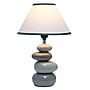 Simple Designs Shades of Gray Ceramic Stone 14.70" LED Table Lamp, Gray (LT3052-GRY)~#|#~3C561318-B31D-419E-9F24F03BEAC00B48_sc7