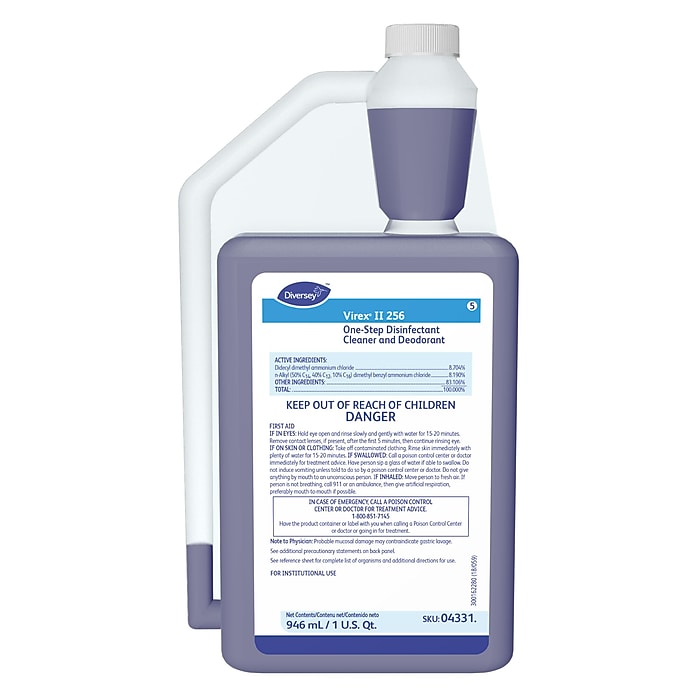 ams２boxes detoxDETSsss Virex II 256 Disinfectant for Diversey SmartDose, Minty Scent
