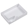 JAM Paper Half Desk Stackable Front Loading Letter Tray, White Plastic, (344TWH)~#|#~3C5A5B92-C35E-4209-85AE4A7BC132400A_sc7