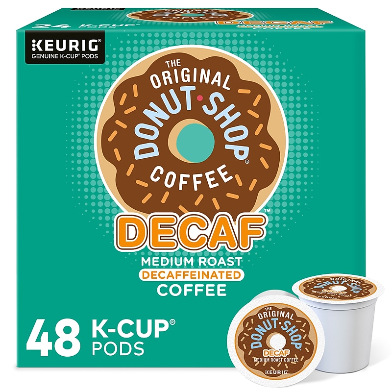 The Original Donut Shop Decaf Coffee Keurig® K-Cup® Pods, Medium Roast, 48/Box (16019-2) image 1