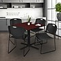 Regency 48-inch Laminate Square Table with 4 Chairs, Mahogany & Black (TB4848MH44BK)~#|#~3C5D80D8-8C7B-4108-ACEFEE79B7CCDE74_sc7