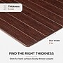 Anji Mountain Standard Bamboo Carpet & Hard Floor Chair Mat with Lip, 55" x 57", Dark Cherry (AMB24009)~#|#~3C5E3937-95FF-4D7D-B8013AF10A22F442_sc7