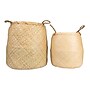 Storied Home Round Seagrass Storage Baskets with Handles, Natural, 2/Set (DF0511)~#|#~3C620EC4-3A9F-4492-9606CEBCD9EC125F_sc7