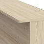 Bush Business Furniture Arrive 60"W L Shaped Reception Desk with Shelf, Natural Elm (ARV003NE)~#|#~3C62ED91-10AB-4BE0-82EE0B7212B017B0_sc7