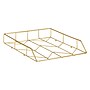 Mind Reader Metal Front Loading Letter Tray, Letter/Legal Size, Gold (PTRAY-GLD)~#|#~3C631948-C883-4E09-BB3362487AB6056E_sc7