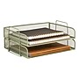 Staples Metal Mesh Side Loading Stackable Letter Tray, Letter Size, Sage Green, 2/Pack (ST63839)~#|#~3C6B48DF-DAD7-4888-9345804B066EED93_sc7