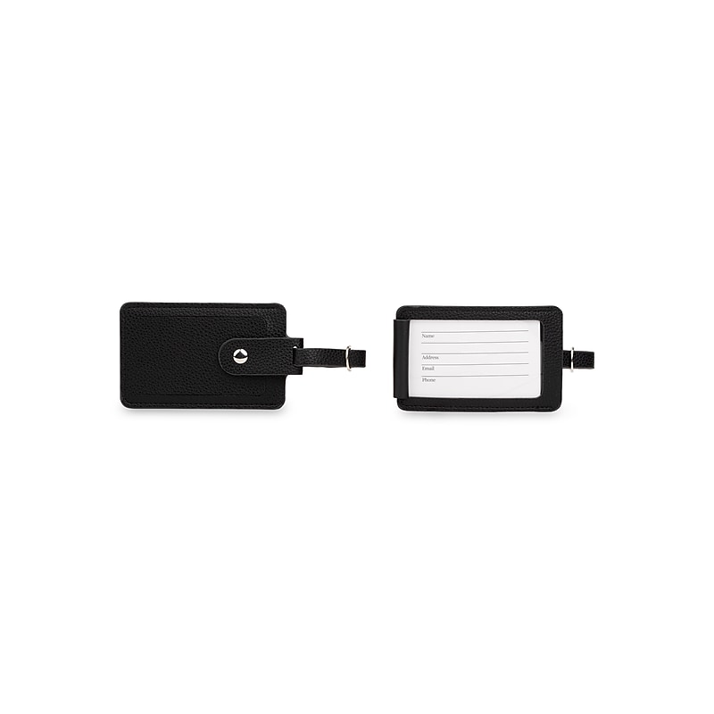 Bond Street 2-Piece Luggage Tag Set, Black (TAC5418BS-BLK) image 1