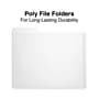 Staples File Folder, 3 Tab, Letter Size, Translucent Clear, 6/Pack (TR11863)~#|#~3C70CBC0-3EF5-4CEB-BC8C99678D1AA03B_sc7