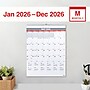 2026 Staples 22" x 29" Monthly Wall Calendar, White/Red/Gray (ST53914-26)~#|#~3C7D39DD-AC0F-41CA-8FC99DFB2B6BE87E_sc7