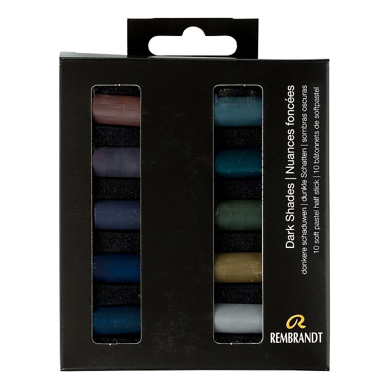 Rembrandt Soft Pastel Micro Sets, Assorted Colors, 10/Set (RBX31821008) image 1