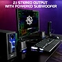 Enhance S21 Computer Speaker System, Black with Blue LED (ENPCSB2300BLWS)~#|#~3C7EF152-00C5-4B05-A7249B7C980EB3FD_sc7