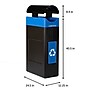 Commercial Zone Avante Polyethylene Recycling Bin, 30-Gallon, Black (7873N304A)~#|#~3C7F5086-2782-460C-B13CB0F64DDA8E12_sc7