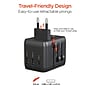 HyperGear WorldCharge Universal Travel Adapter with USB/USB A/USB C Ports, Black (15822)~#|#~3C82AD6E-C044-43DD-950EDB7106BCEF56_sc7