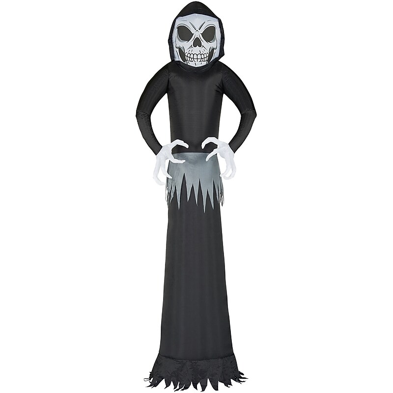 Haunted Hill Farm 12' Prelit Inflatable Reaper (HIGHOST122-L) image 1