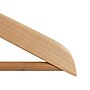 Nahanco 17" Wood Flat Suit Hanger, Chrome Hook, Natural, 100/Box (80-17)~#|#~3C869F63-F6D5-4CF0-8BA763359CEE498F_sc7
