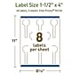 Avery Dissolvable Decorative Edge Multipurpose Labels, 1.5" x 4", Off-white, 40/Pack (94116)~#|#~3C91BCD8-C483-4B52-A9AA1719F8F97480_sc7