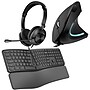 Delton E250 Wired Ergonomic Keyboard, Mouse & Headset Combo, Black (DKBE250BD1)~#|#~3C926543-8148-47C9-A29F64629B13C695_sc7
