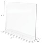 Staples Double-Sided Horizontal Sign Holder, 11" x 8.5", Clear, 6/Pack (ST63799)~#|#~3C99097B-C65D-407A-B6AC6C9A851B56F4_sc7