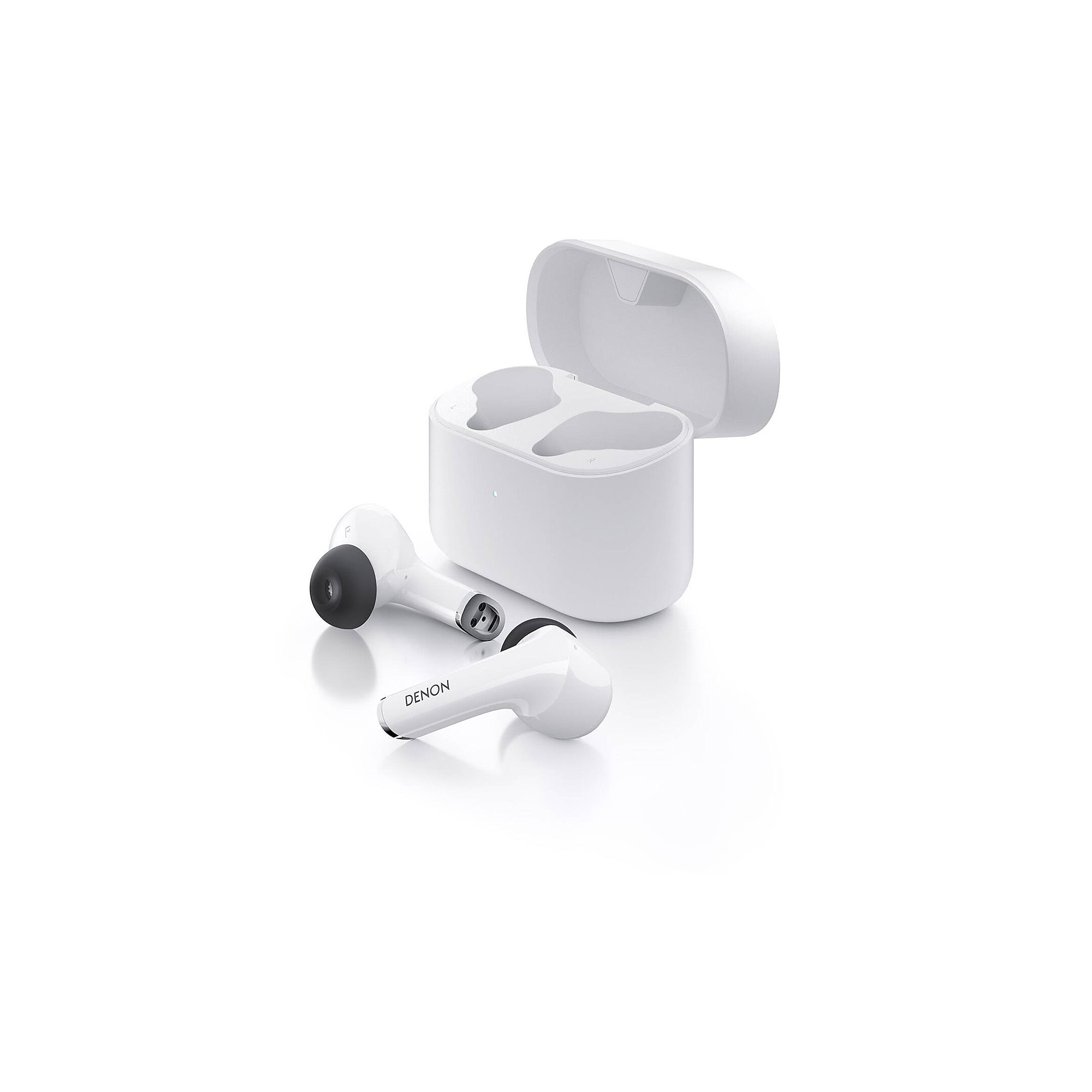 Denon Wireless Active Noise Canceling Earbuds, Bluetooth, White (AHC830NCWWT) Sansujyuku sansujyuku.com