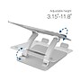 SIIG Adjustable Aluminum Stand for Laptops and Macbooks, Silver (CE-MT2C12-S1)~#|#~3C9E292B-3B79-48A1-ADFA6F704C163910_sc7