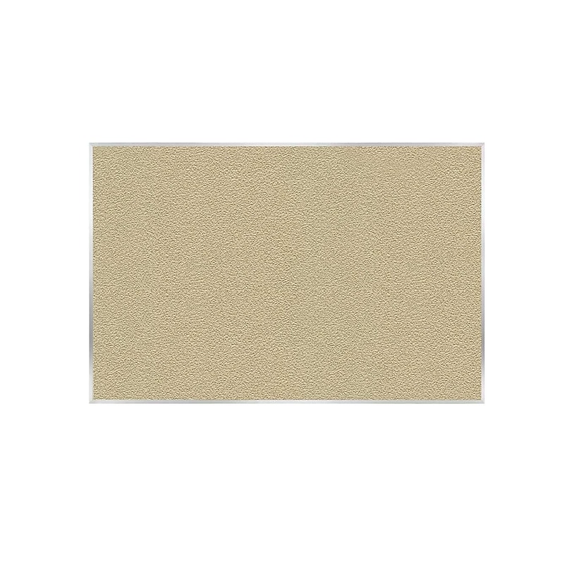 Ghent Vinyl Bulletin Board, Satin Aluminum Frame, 4' x 7'-4", Caramel (AV47-181) image 1