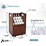AdirOffice 20-Slot Mobile Roll File, 24.75"H x 15.25"W x 13.25"D, Mahogany (624-MA-KIT1)~#|#~3CA22D50-05D8-48E3-B3EAE262B853AC81_sc7