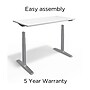 Union & Scale™ 55"W Electric Rectangular Adjustable Standing Desk with Micro Movements, White (UN62092)~#|#~3CA2C113-8498-4288-81232A0A5C931675_sc7
