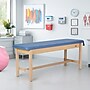 Aristo Wood H-Brace Physician Exam Table with Paper Cutter, and Holder, 500lbs. Capacity, Blue (ADI996-HBFP-BLU)~#|#~3CA41953-0141-4309-AD247415CBDF1BF2_sc7