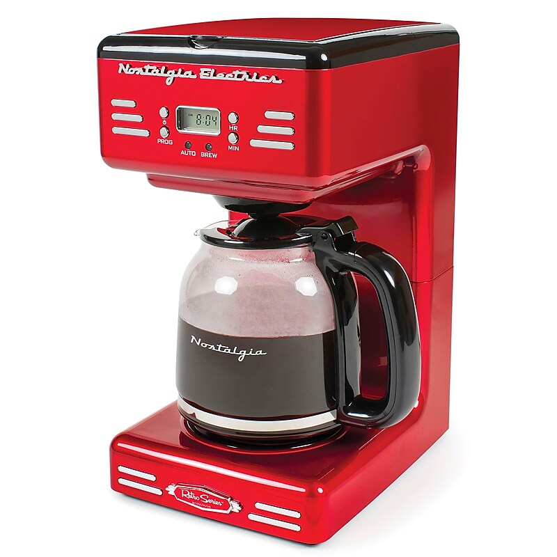 Nostalgia 12-Cups Automatic Drip Coffee Maker (NRCOF12RR) image 1