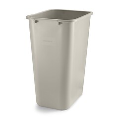 Hefty Polypropylene Trash Can with Lid, Black, 13.3 Gal. (2166-075