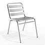 Flash Furniture Aluminum Commercial Indoor-Outdoor Armless Restaurant Stack Chair with Triple Slat Back~#|#~3CAF8F36-45C1-41A4-8AB616F9391DB9FD_sc7