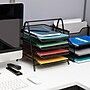 Mind Reader 4-Tier Stackable Paper Desk Tray Organizer, Metal Mesh, Black (4TPAPER-BLK)~#|#~3CB041C8-6F36-4D72-B6954D4202D322FF_sc7