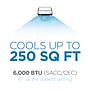 Commercial Cool 115-Volt 10,000 BTU (6,000 BTU DOE) Portable Air Conditioner, with Remote, White (CPT06WB)~#|#~3CB0F165-2829-45B6-85D5CFF83CE2EB10_sc7