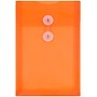 JAM Paper Premium Plastic Filing Envelope with Button & String Closure, Bright Orange, 3/Pack (472B1ORX3)~#|#~3CBDD98C-4568-4907-999F25ED0E3EE0DE_sc7