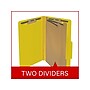 Medical Arts Press Pressboard Classification Folder, 2 Dividers, 2" Expansion, Legal Size, Yellow, 10/Box (DV-T52-26-3YLW)~#|#~3CC08C82-FFED-4388-86C4A8AC3939BE66_sc7