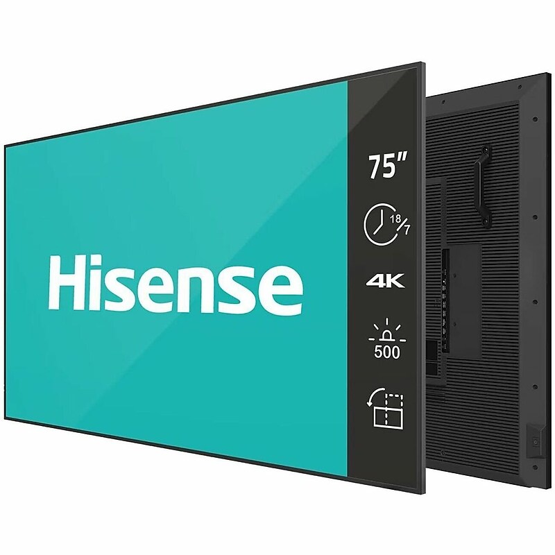 Hisense GM50D Series 75" 4K UHD Digital Signage Commercial Display for Digital Signage (75GM50D) image 1
