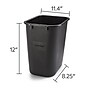 Coastwide Professional™ Indoor Trash Can Without Lid, Black Soft Molded Plastic, 3.5 Gallon (CW56428)~#|#~3CC3FF70-75C0-402C-B0F6C72DBBFE03EE_sc7