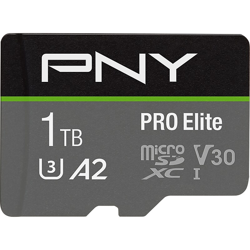 PNY PRO Elite 1TB microSDXC Memory Card, Class 10, UHS-I, V30 (P-SDU1TBV32100PRO-GE) image 1