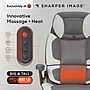 Sharper Image S-950 Heated Ergonomic Faux Leather Swivel Executive Massage Chair, Gray/White (52755M-GRYWHT)~#|#~3CC88AB5-311C-4698-A82CE45289C62B73_sc7